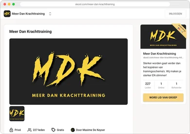 De MDK-community op Skool